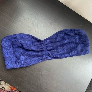 PINK Victoria’s Secret blue/purple lace bandeau